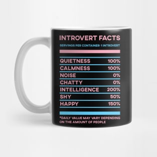 Introvert Facts Stats Mug